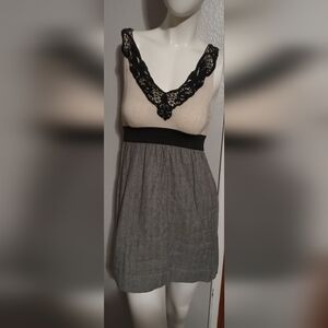 Black and Cream Dress